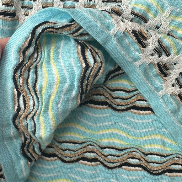 Etcetera Blue Chevron Knit Matching Skirt TopSet - Picture 11 of 12